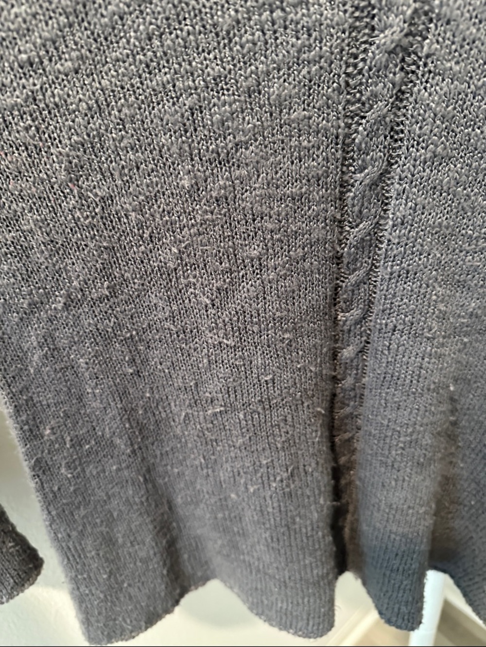 Hippie Rose Charcoal Cold-Shoulder Knit Sweater - Picture 4 of 5